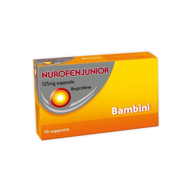 Nurofen Junior Ibuprofene 125mg Bambini 10 Supposte