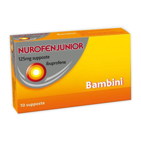 Nurofen Junior Ibuprofene 125mg Bambini 10 Supposte