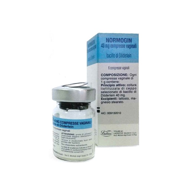 Normogin 40mg Compresse Vaginali 6 Compresse