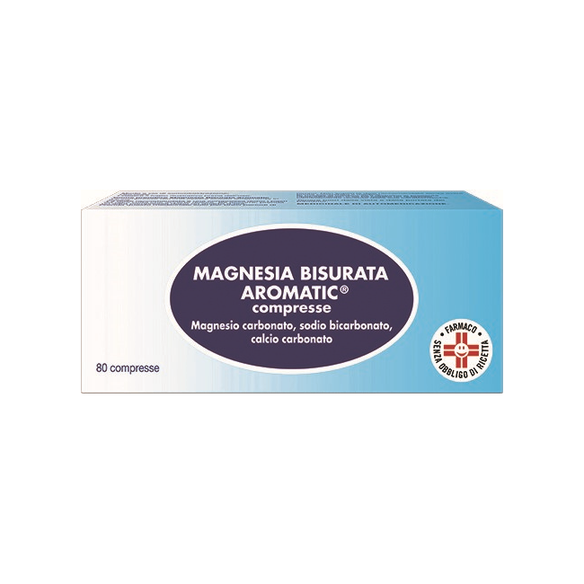 Magnesia Bisurata Aromatic  80 Pastiglie