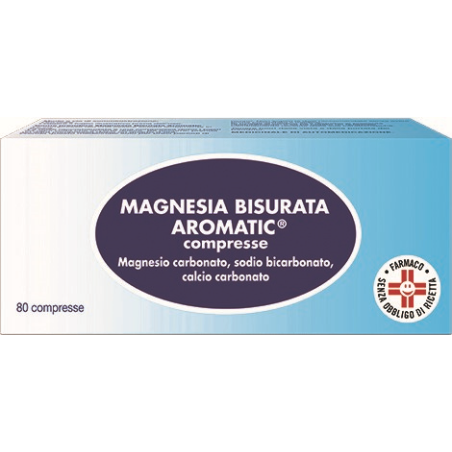 Magnesia Bisurata Aromatic  80 Pastiglie