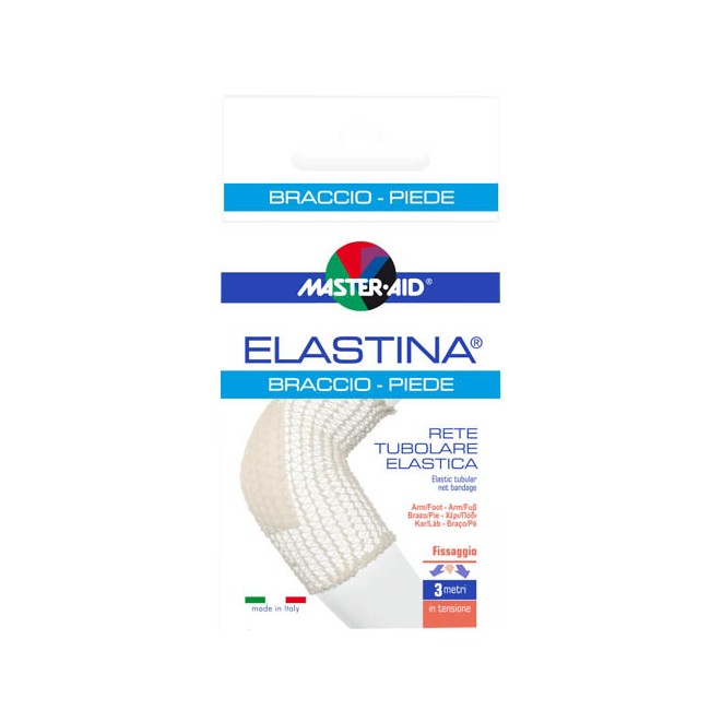 RETE TUBOLARE ELASTICA IPOALLERGENICA MASTER-AID ELASTINA BRACCIO/PIEDE 3 MT IN TENSIONE CALIBRO 4 CM