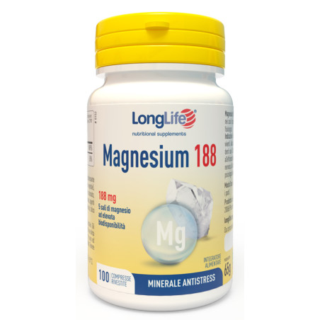 Longlife Magnesium 188mg Integratore Alimentare 100 Compresse