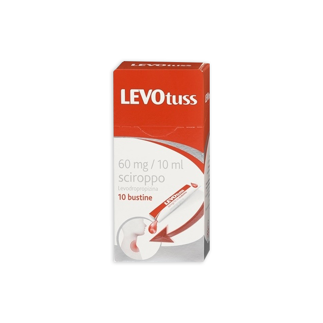 Levotuss sciroppo 10 bustine  60mg/10ml