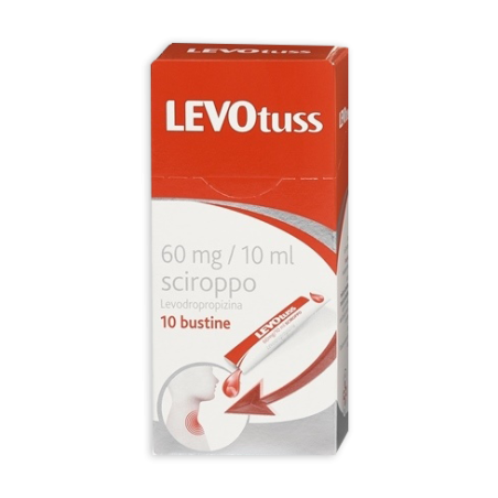 Levotuss sciroppo 10 bustine  60mg/10ml