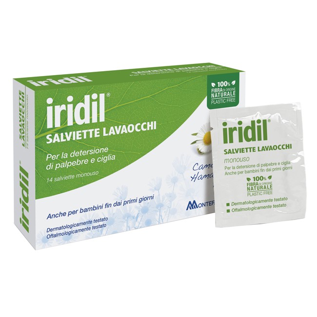 Montefarmaco Otc Iridil Salviette Lavaocchi 14 Salviettine Monodose